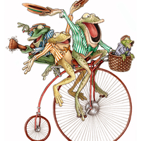 The Froggy Quartet- Original Illustration - Thumbnail 4