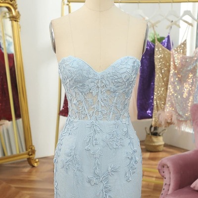 Tight homecoming short dress with appliques, pd230154 - Thumbnail 4