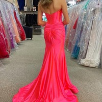 Long Sweetheart Satin Mermaid Prom Dress, PD230166 - Thumbnail 1