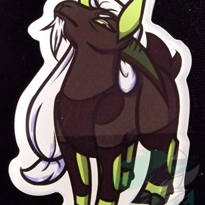 Acrylic animal magnet - shaun the hybrid ibex goat