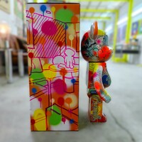 Custom Bearbrick 1000 %: "ORANGE BOY" by JUDAS ARRIETA - Thumbnail 7