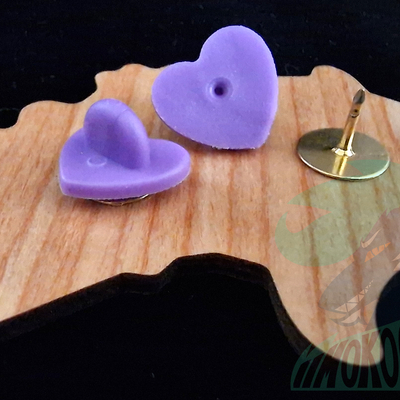 Wooden pin - demisexual flag - furry / anthro - shuji the sumatran tiger