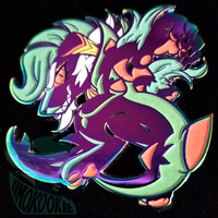 GITD Enamel Pin - Furry / Anthro - Clark Snarko The Sharkdog - Thumbnail 1