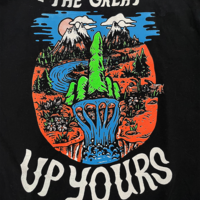 "The Great Up Yours" T-Shirt (black) - Thumbnail 1