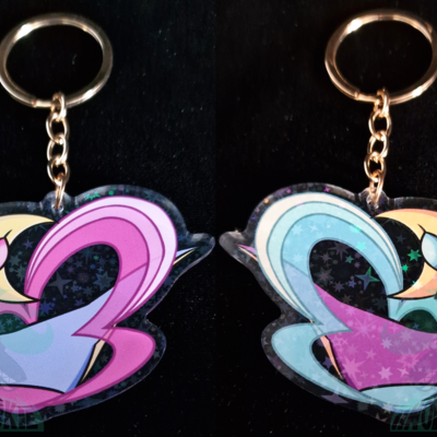 Cresselia - double-sided keychain