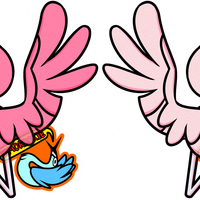 Flamigo - Double-sided Keychain - Thumbnail 1