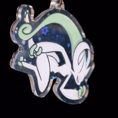 Mewtwo mega y - double-sided keychain