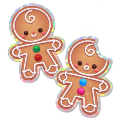 Gingerbread sticker set