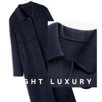  Long Coat Woman Autumn And Winter Turn-Down - Thumbnail 7