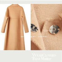  Long Coat Woman Autumn And Winter Turn-Down - Thumbnail 6