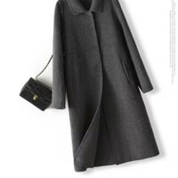  Long Coat Woman Autumn And Winter Turn-Down - Thumbnail 2