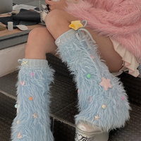 Holiday star furry leg warmers - Thumbnail 1