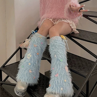 Holiday star furry leg warmers - Thumbnail 4