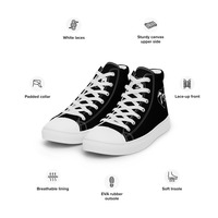 MI Love Mens high top canvas shoes - Thumbnail 5