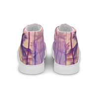 Retro Palms Mens high top canvas shoes - Thumbnail 17