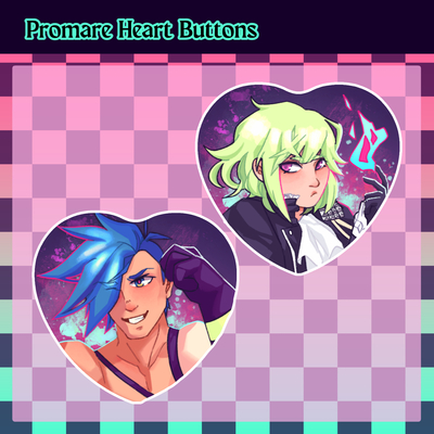 Promare Heart Badges
