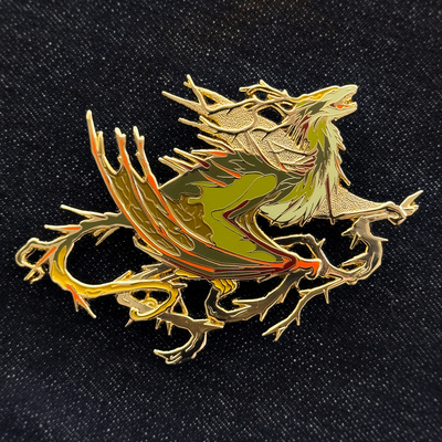 Thorn dragon - enamel pin