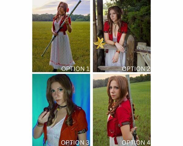 Aerith Gainsborough - Signed 8x10 Cosplay Print