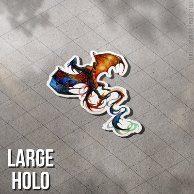 Celestial Dragon - Large Holo Sticker