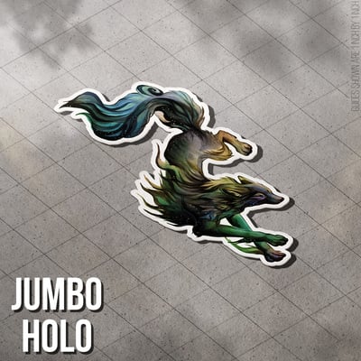 Ink Black Wolf - Jumbo Holo