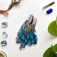 Aquamarine Dragon - Large Holo Sticker - Thumbnail 3