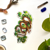Wood Dragon - Large Holo Sticker - Thumbnail 3