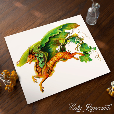 Pumpkin Dragon - Print