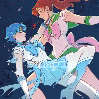 Come l'acqua, jupiter and mercury print