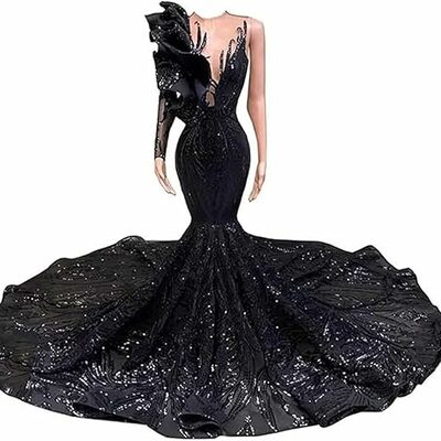 Mermaid sequined prom formal dress, prom gowns,prom dresses z47