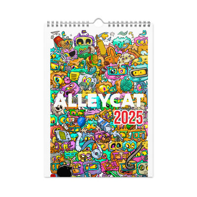 Alleycat wall calendar (2025)