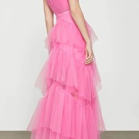 A-line Tiered Tulle Princess Long Formal Prom Dresses, PD230234 - Thumbnail 2
