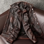  Mens Jacket Brown Real Leather Jacket Brown Leather Jacket 2024-3