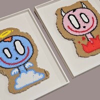 😈😇Painting by Celipe Perroloco "Little HEAVEN"  - Thumbnail 3