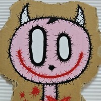 😈😇Painting by Celipe Perroloco "Little HELL"  - Thumbnail 1