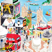 Around the World (A1, A2, A3 or A4 size) - Thumbnail 2