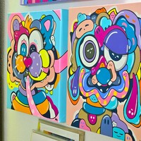 Painting by Maddalena (MAD) "KUDOPOODLE"  - Thumbnail 3