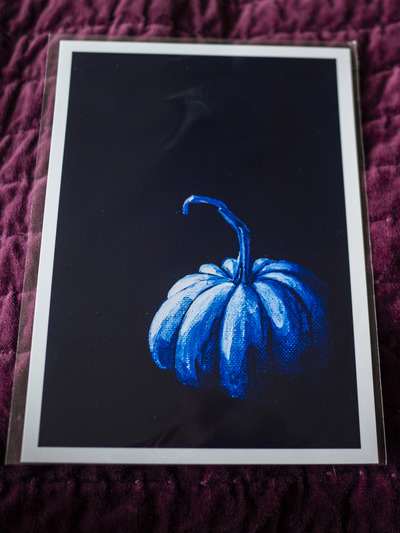 Art Print - "Pumpkin in Blue"