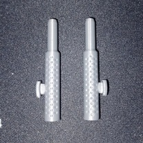 Transformers G1 Optimus Prime Scanned and 3D Printed Smokestack Set of 2 Silver