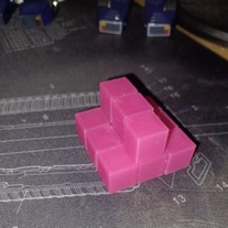 Transformers G1 Energon Cubes 12 Pack of 12.8mm Sized 3D Printed Transluce Pink 
