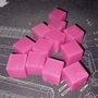 Transformers G1 Energon Cubes 12 Pack of 12.8mm Sized 3D Printed Transluce Pink -2