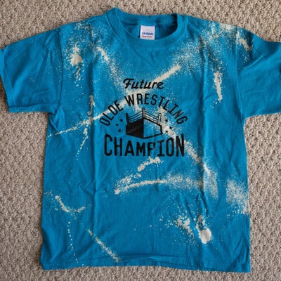 Youth bleach dye future champion shirt
