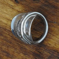 Scottish Thistle Spoon Ring – Jas Ramsay Dundee Silver Plated Vintage Jewelry (1900–1930s) - Thumbnail 3