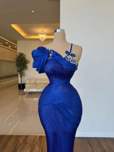 Mermaid Sequined Formal Dress, Prom Gowns,Prom Dresses Z49