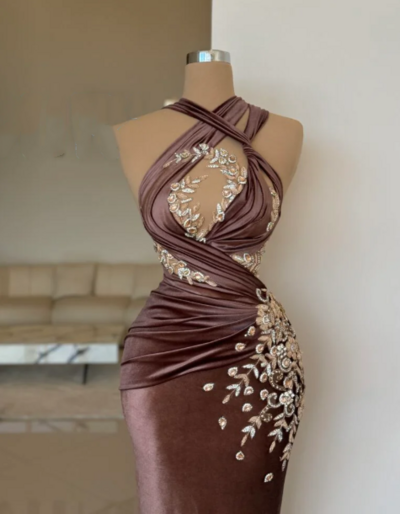 Heavy Sequined Formal Dress, Prom Gowns,Prom Dresses Z50