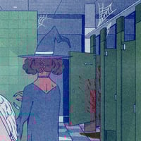 LAST ONE At The Witching Hour Riso Print - Thumbnail 3