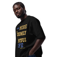 More Extremely Plentiful Life Oversized Heavyweight T-shirt - Thumbnail 2