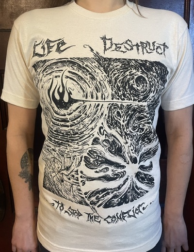 LiFE / DESTRUCT T-SHIRT (NATURAL)