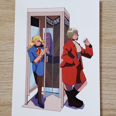 Phone booth print