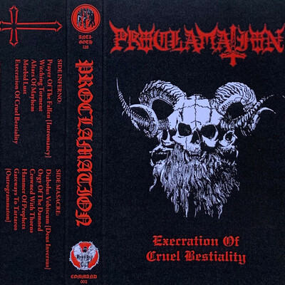 Proclamation-execration of cruel bestiality cassette
