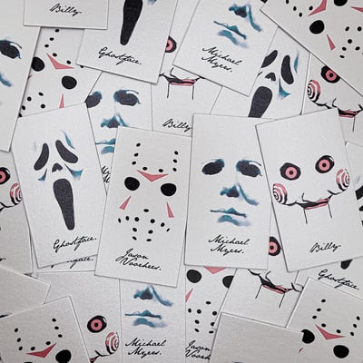 The order of the glimmering blade - horror custom trading card set